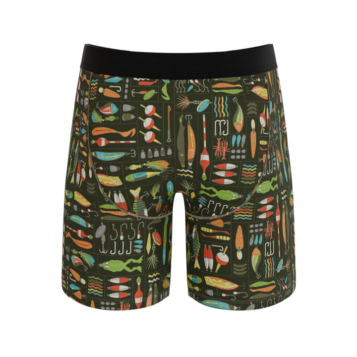 The Reel Nice | Bait Box Long Leg Ball Hammock® Pouch Underwear With Fly