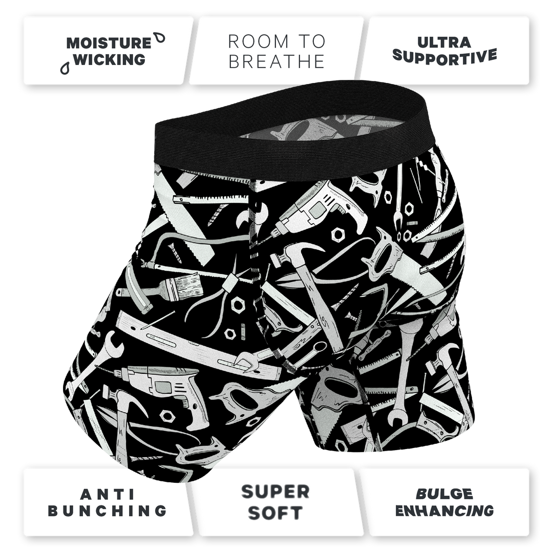 The Righty Tighty | Wrench Long Leg Ball Hammock® Pouch Underwear With Fly