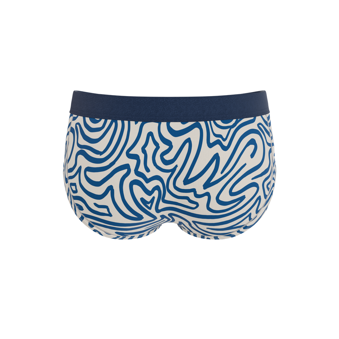 The Rio Grande | Abstract Navy Line Ball Hammock® Pouch Underwear Briefs