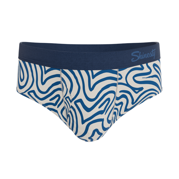 The Rio Grande | Abstract Navy Line Ball Hammock® Pouch Underwear Briefs