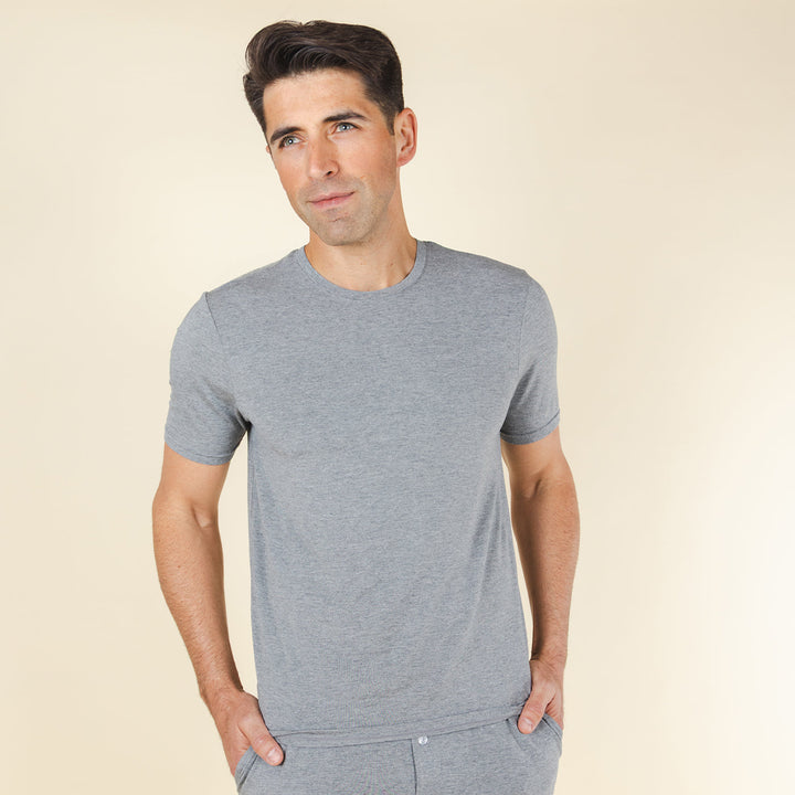 The Rock Solid | Mild Grey SleepDeep™ Men’s Pajama Shirt