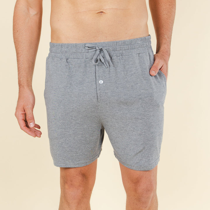The Rock Solid | Mild Grey SleepDeep™ Men’s Pajama Shorts