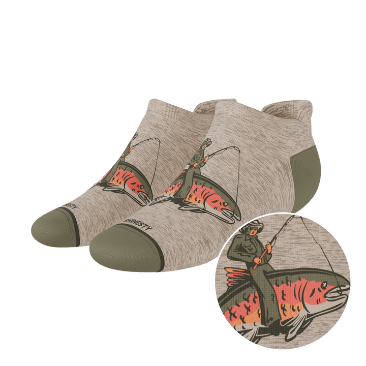 The Rowdy Angler | Fish Cowboy Heel Hammock™ Ankle Socks