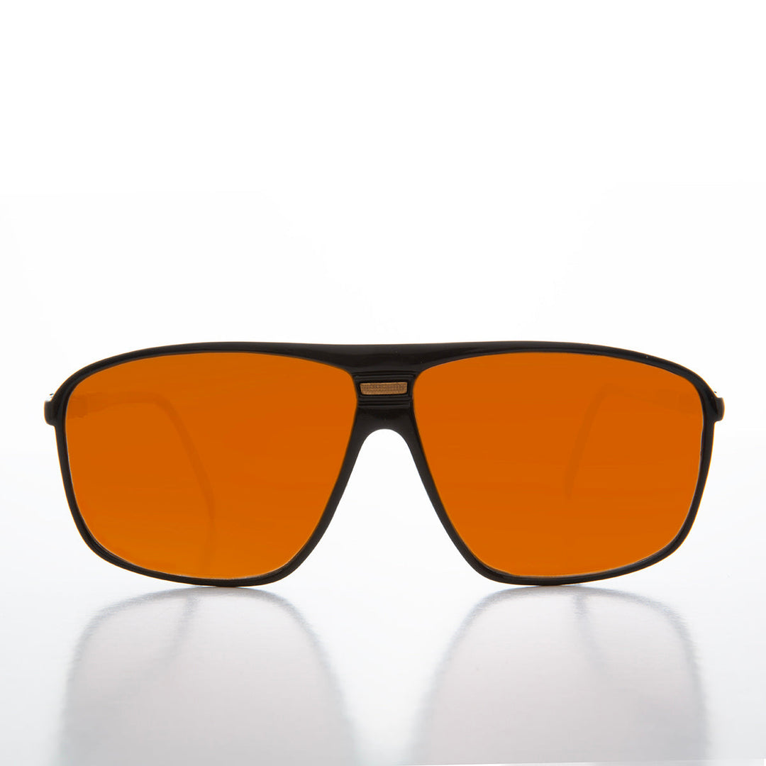 80s Orange Lens Aviator - Barry