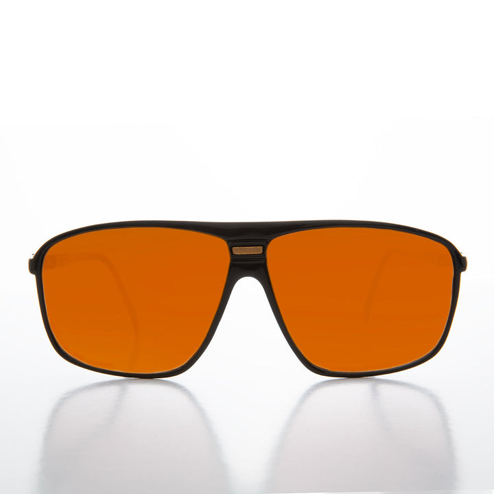 80s Orange Lens Aviator - Barry