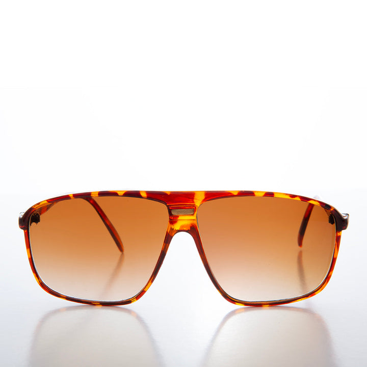 Rectangle Aviator Vintage 80s Sunglasses - Scully