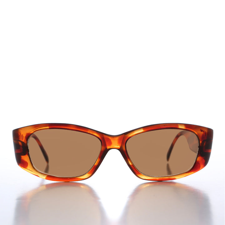 90s Bold Rectangular Wrap Style Sunglass - Sevan