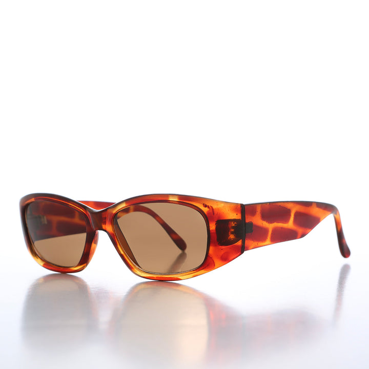 90s Bold Rectangular Wrap Style Sunglass - Sevan