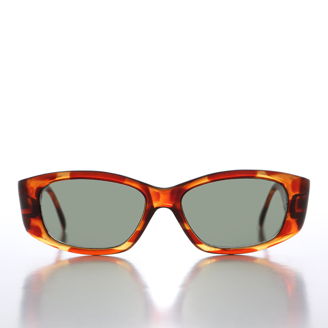 90s Bold Rectangular Wrap Style Sunglass - Sevan