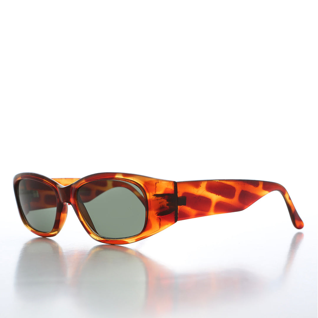 90s Bold Rectangular Wrap Style Sunglass - Sevan