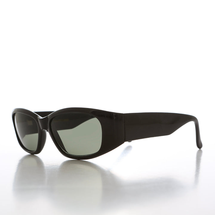 90s Bold Rectangular Wrap Style Sunglass - Sevan