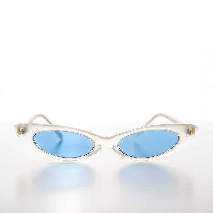 Narrow Punk Rock Cat Eye Sunglass - Slim