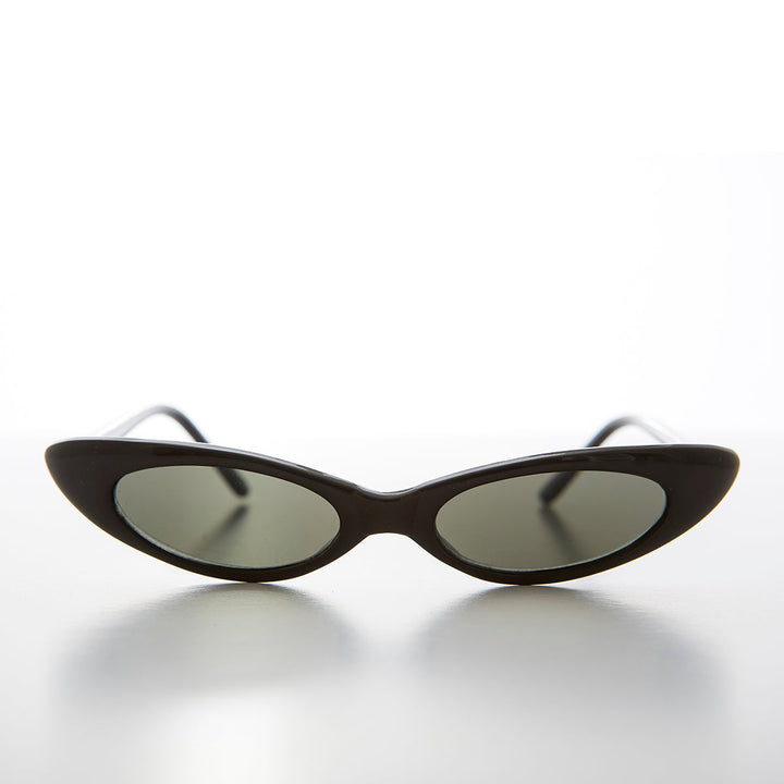 Skinny Punk Rock Cat Eye Sunglass - Slim