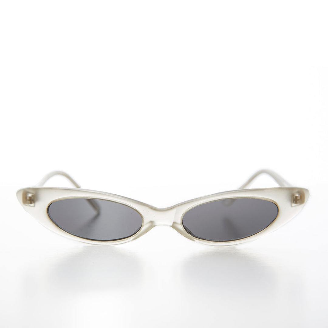 Narrow Punk Rock Cat Eye Sunglass - Slim