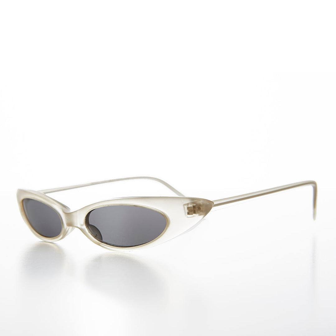 Narrow Punk Rock Cat Eye Sunglass - Slim