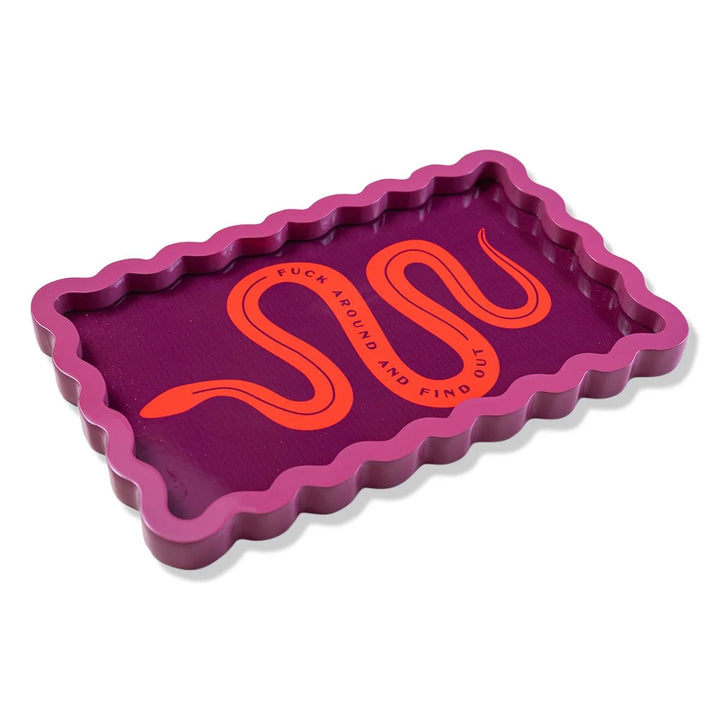Fuck Around Lacquer Tray
