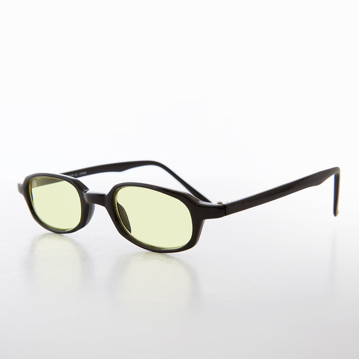 Micro Rectangle Black Sunglasses - Summers 2