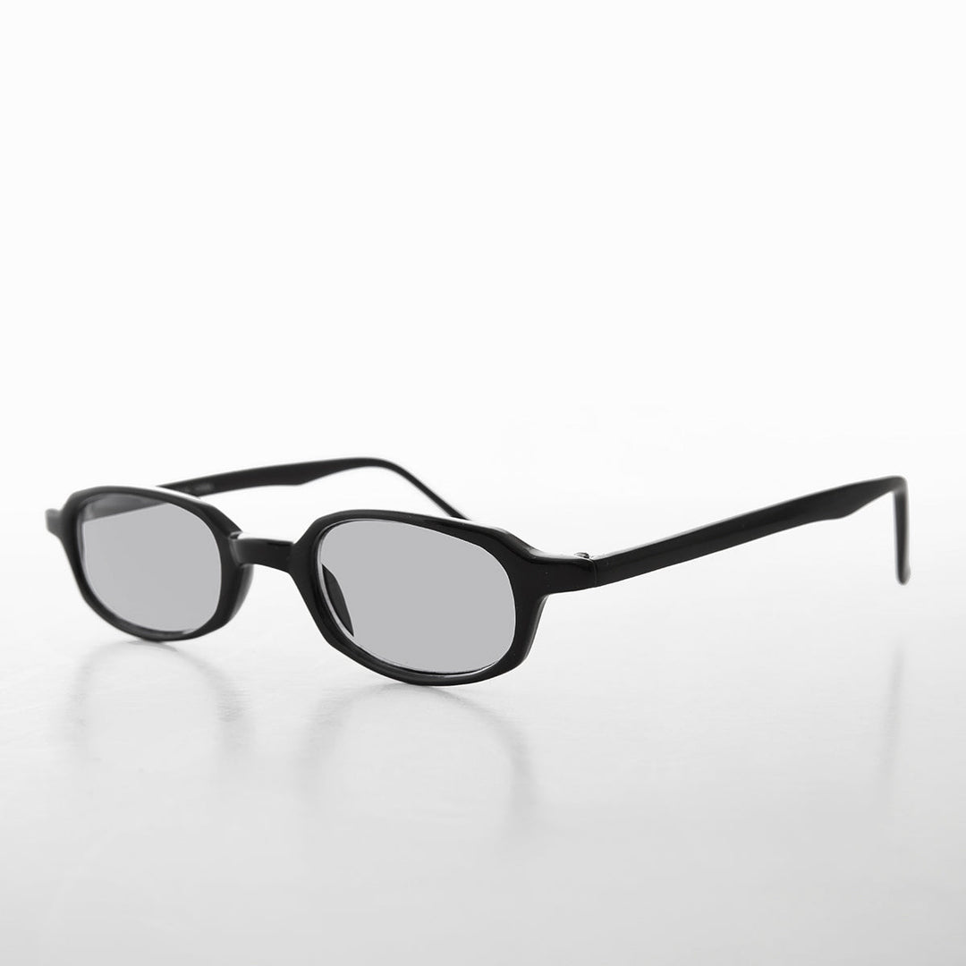 Micro Rectangle Black Sunglasses - Summers 2