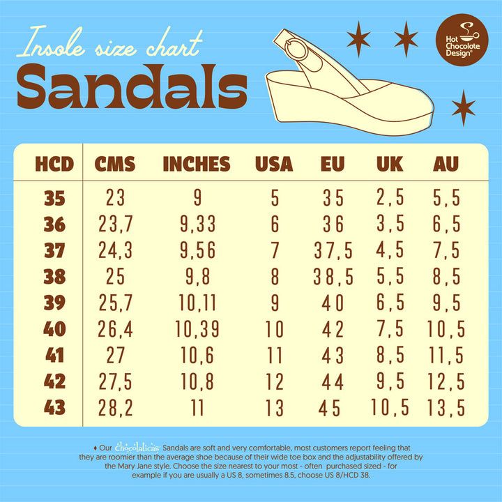 Chocolaticas® Short Cake Women's Sandal