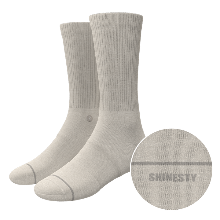 The Sandstorm | Plain Tan Heel Hammock™ Crew Socks