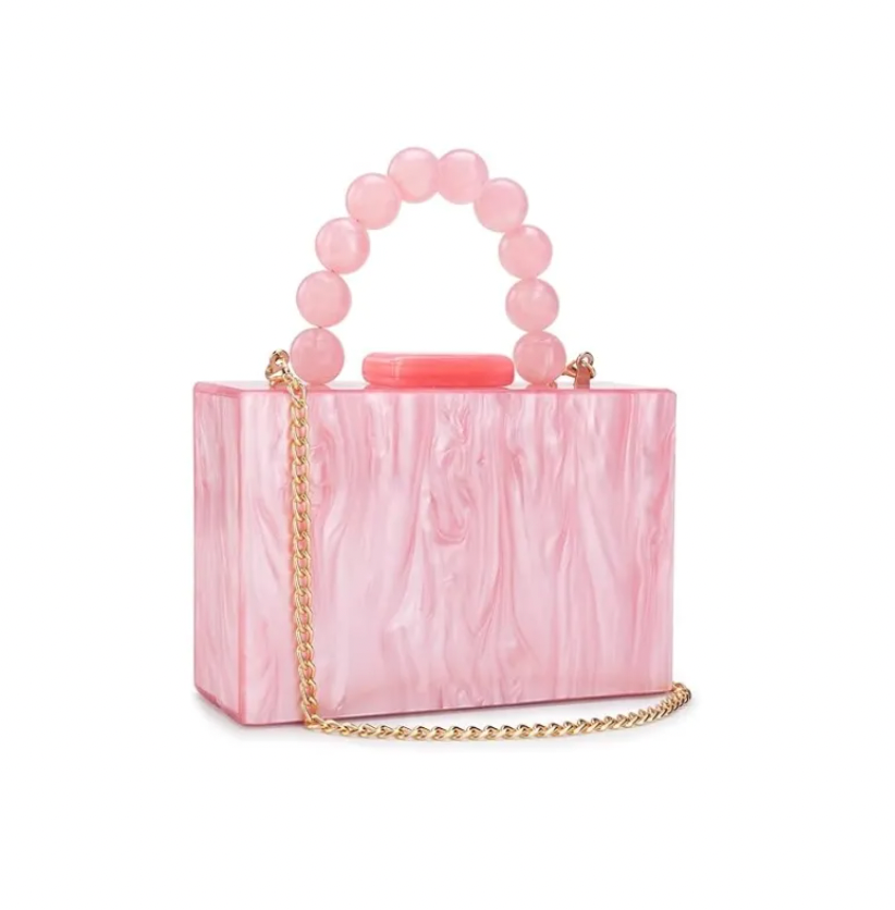 Retro Revival Acrylic Handbag - Pink