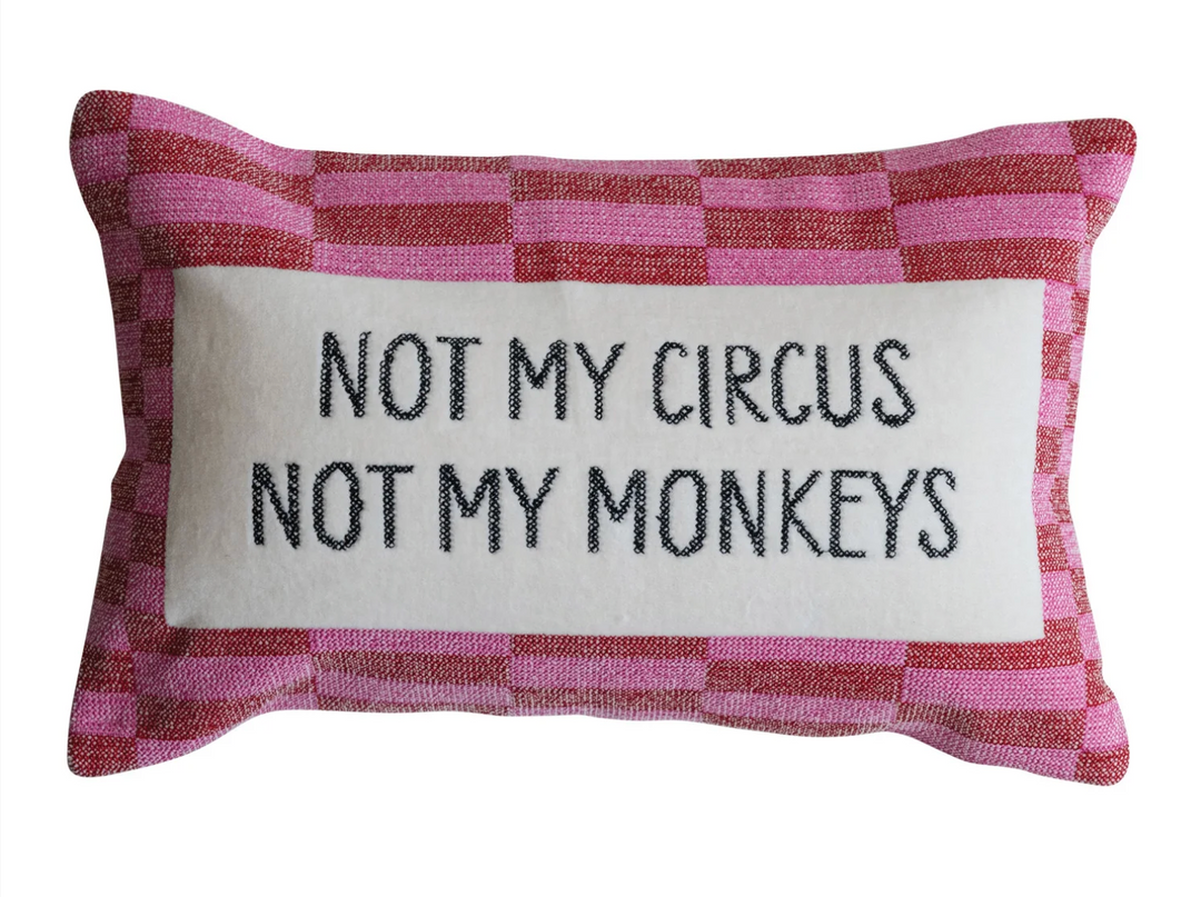 Not My Circus Lumbar Pillow