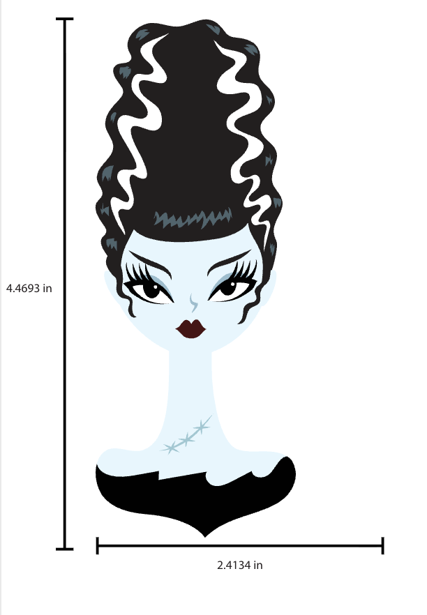 Mrs. Midnight Spooky Doll Brooch by Miss Fluff x Lipstick & Chrome
