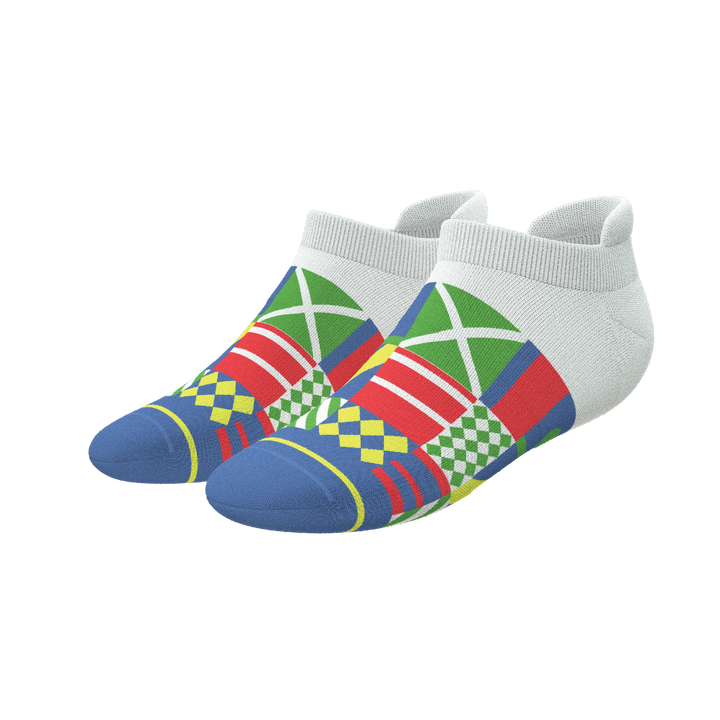 The Secretariat | Derby Flag Heel Hammock™ Ankle Socks