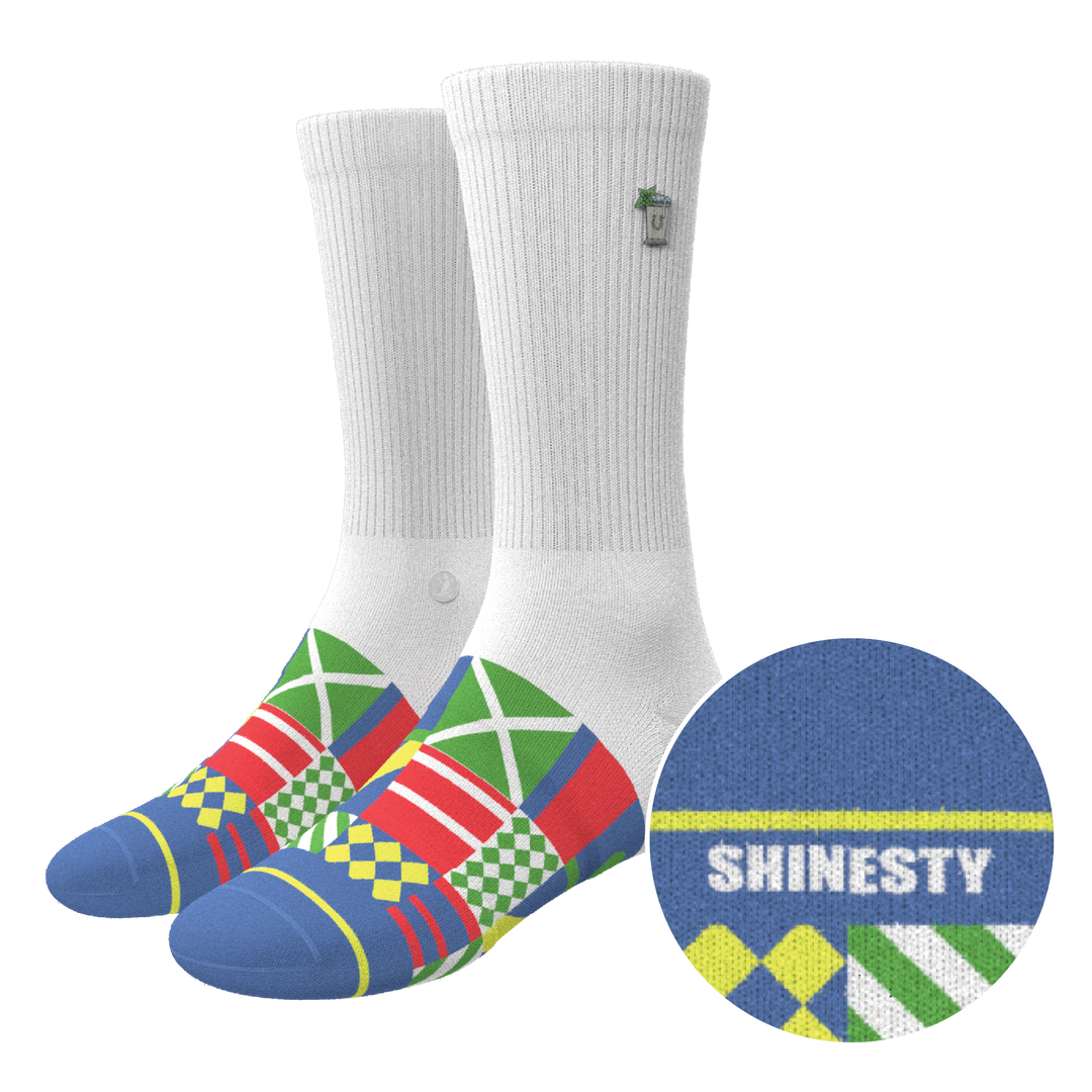 The Secretariat | Derby Flag Heel Hammock™ Crew Socks