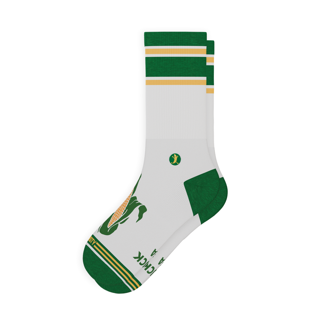 The Shuck Yea | Corn Heel Hammock™ Crew Socks