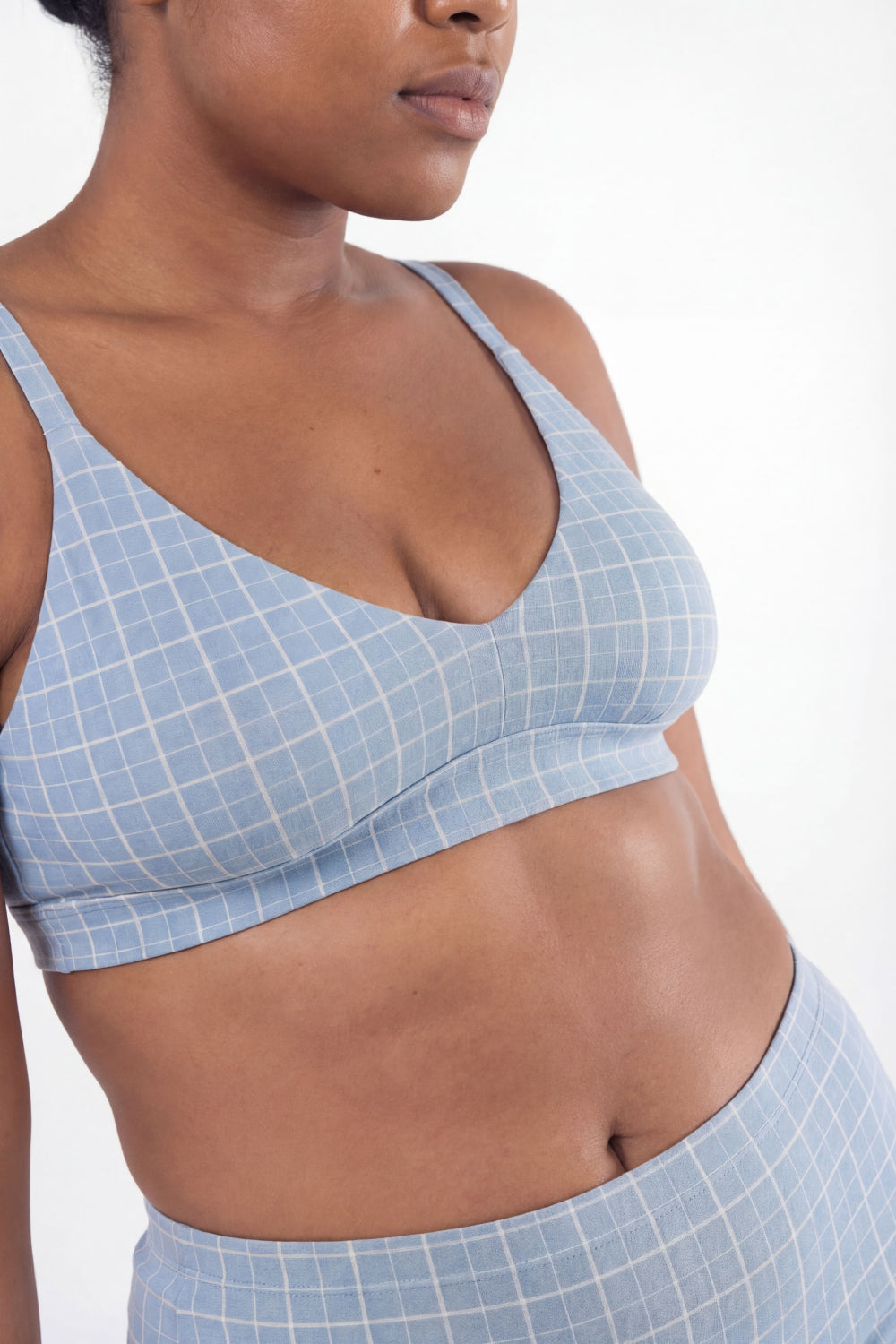 The Spick & Span | Window Pane Plaid Boob Hammock™ Busty Bralette