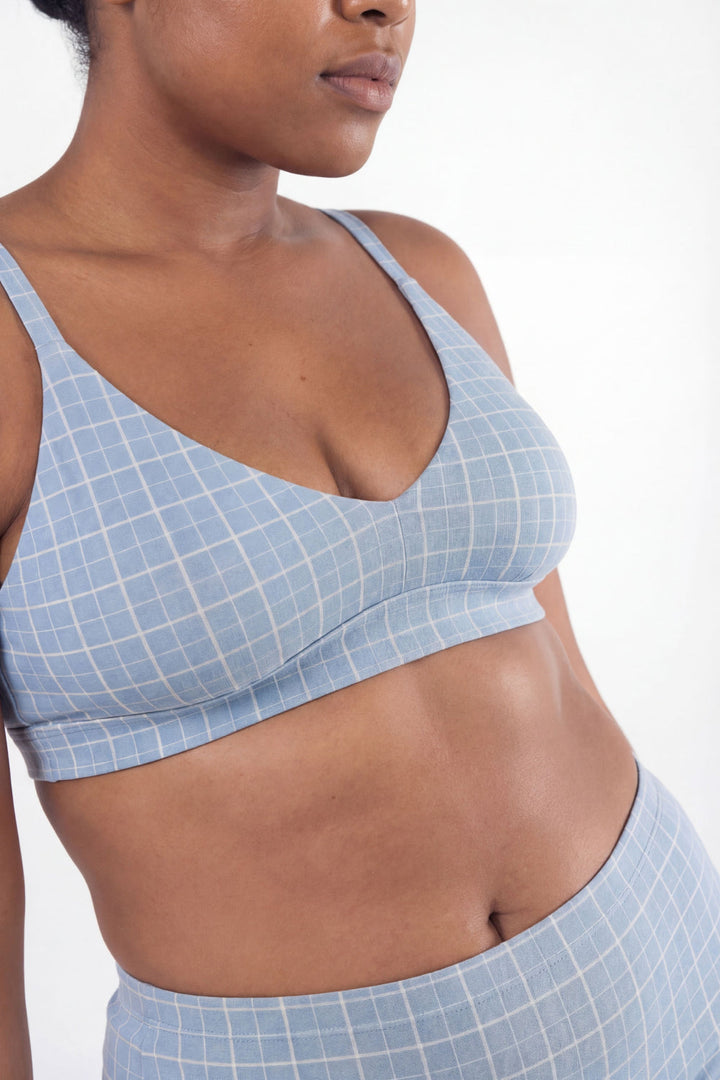 The Spick & Span | Window Pane Plaid Boob Hammock™ Busty Bralette