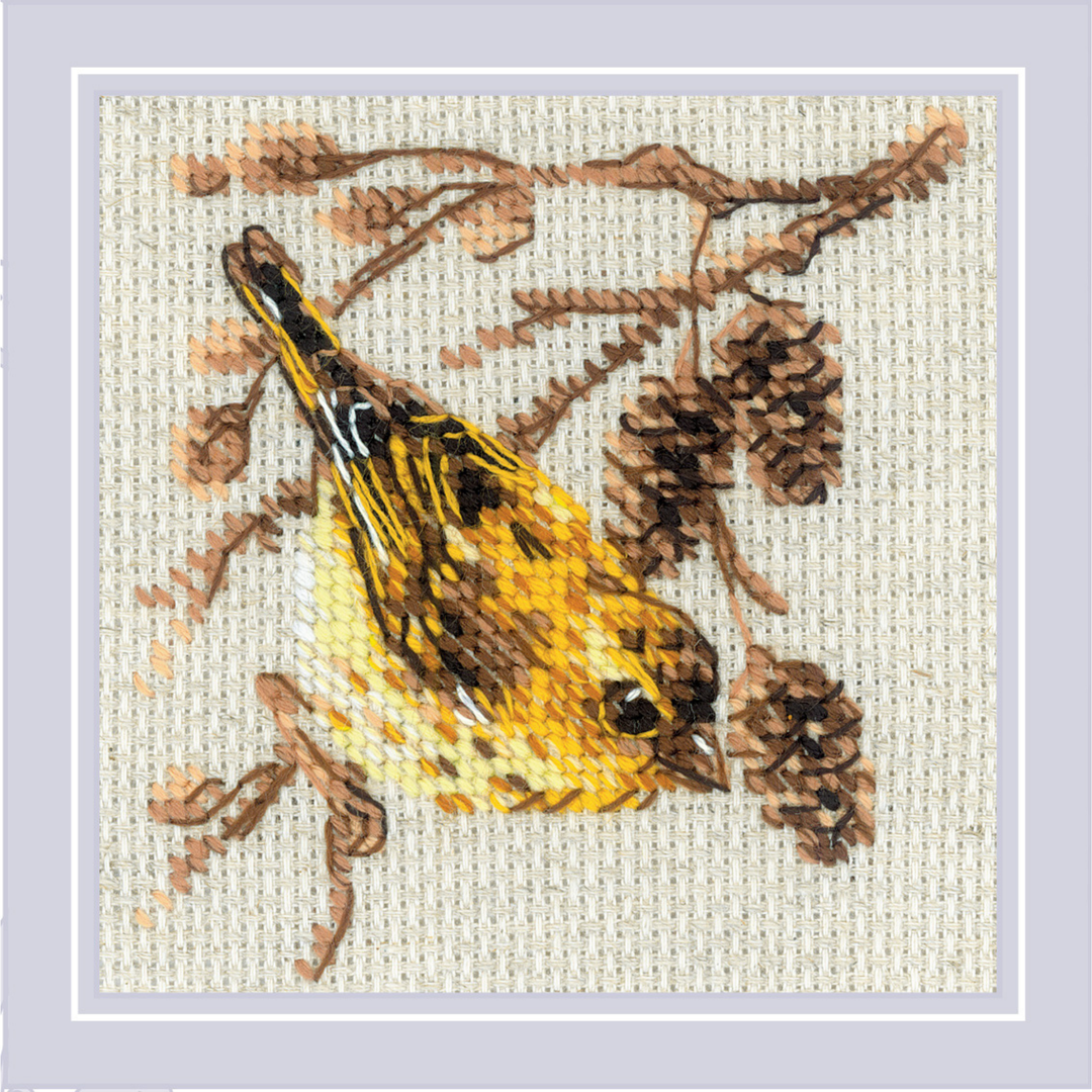 Siskin Counted Cross Stitch Kit by Riolis R2329