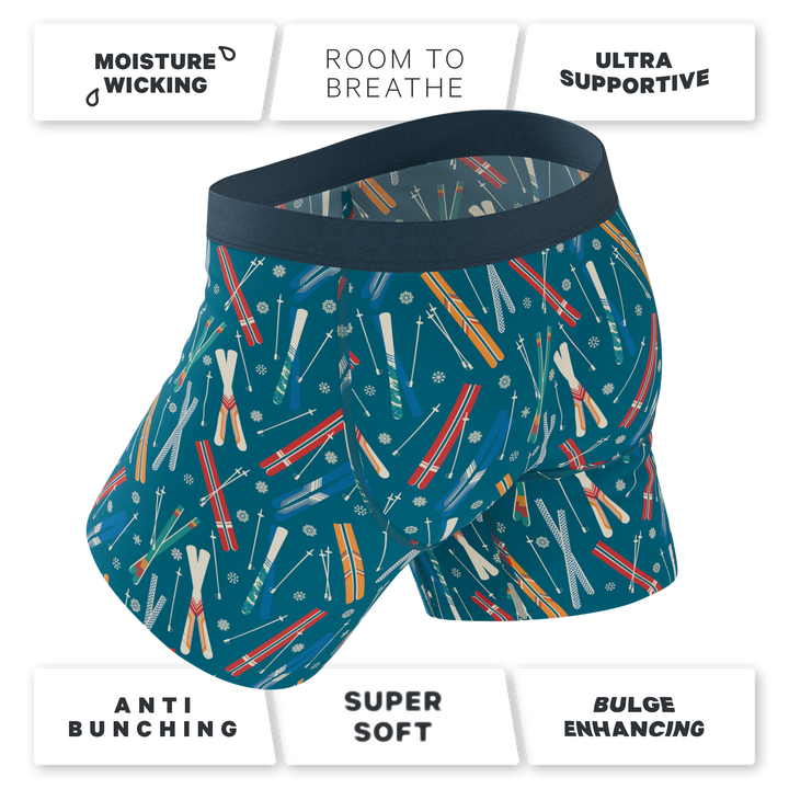 The Ski In Ski Out | Retro Ski Ball Hammock® Pouch Underwear With Fly