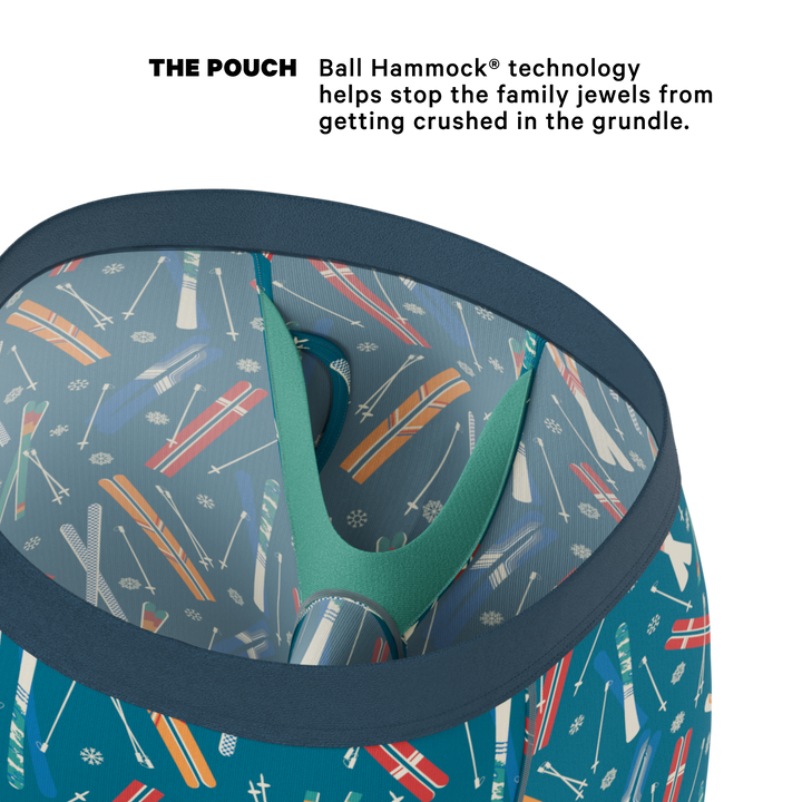 The Ski In Ski Out | Retro Ski Long Leg Ball Hammock® Pouch Underwear With Fly