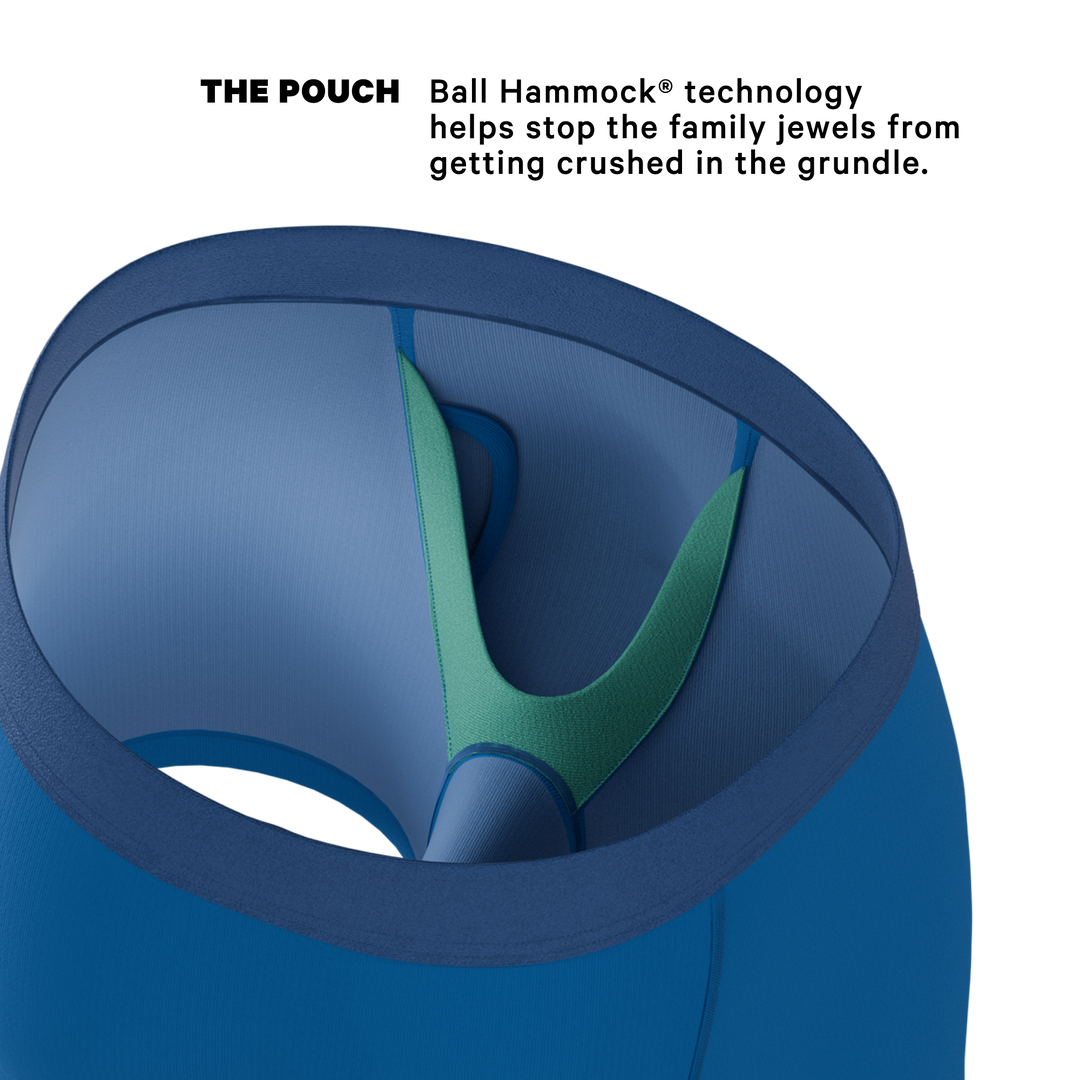 The Skydiver | Ocean Blue Ball Hammock® Pouch Underwear With Fly