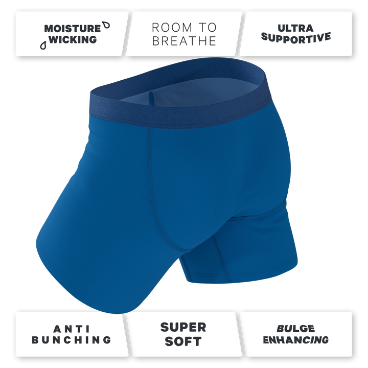 The Skydiver | Ocean Blue Ball Hammock® Pouch Underwear With Fly