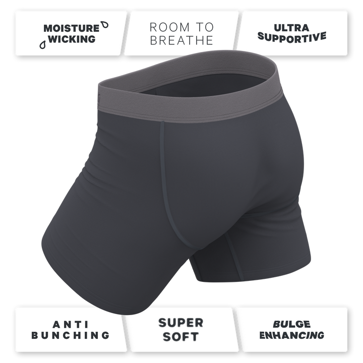 The Slate Expectations | Grey Tonal Ball Hammock® Pouch Underwear