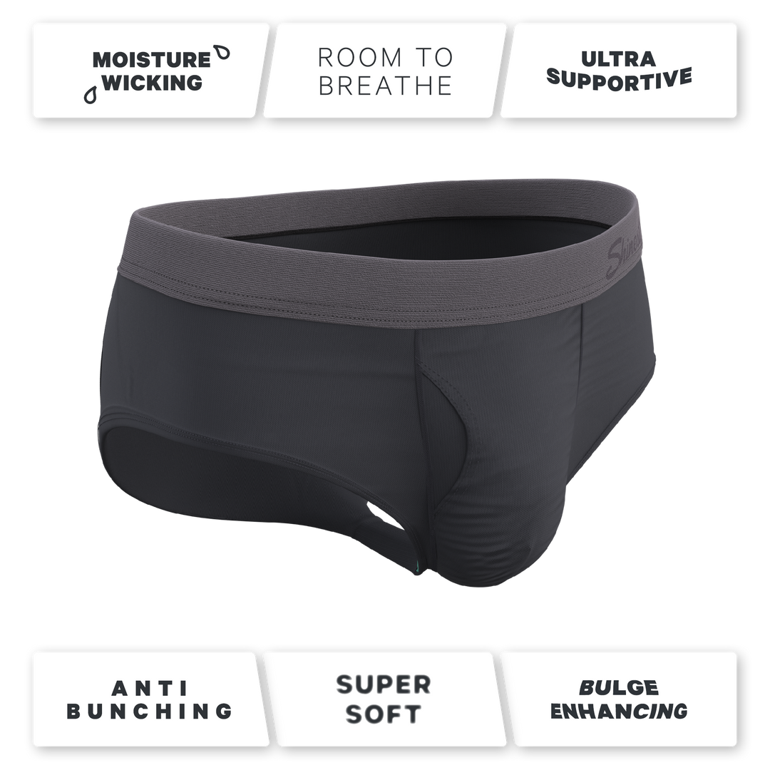 The Slate Expectations | Grey Tonal Ball Hammock® Pouch Underwear Briefs