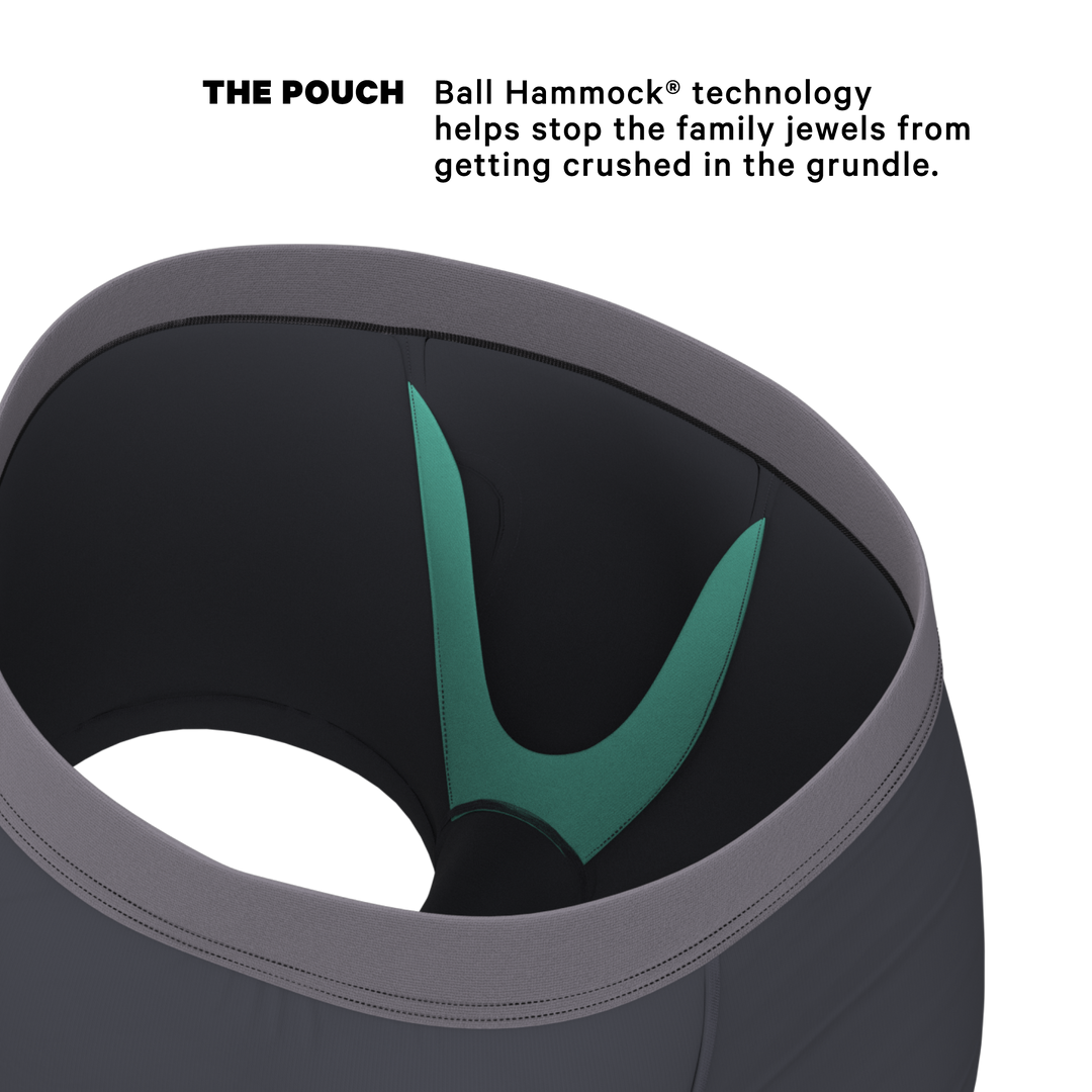 The Slate Expectations | Grey Tonal Ball Hammock® Pouch Trunks Underwear