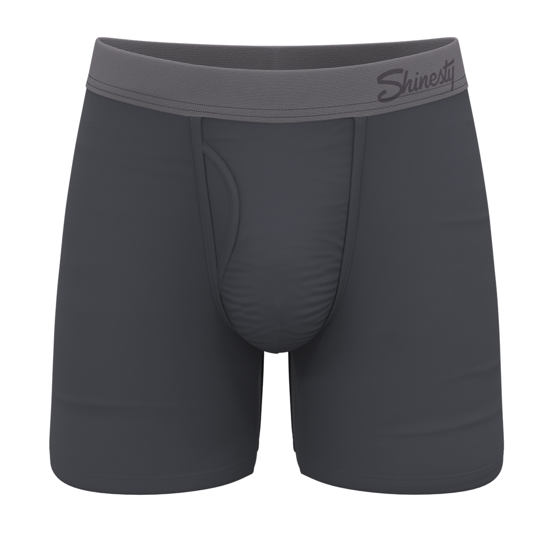 The Slate Expectations | Grey Tonal Ball Hammock® Pouch Underwear With Fly