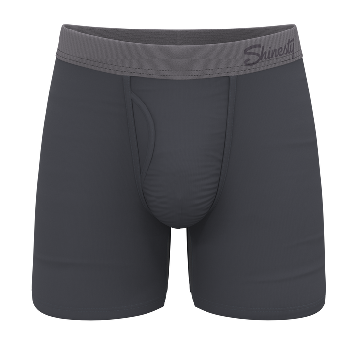 The Slate Expectations | Grey Tonal Ball Hammock® Pouch Underwear With Fly