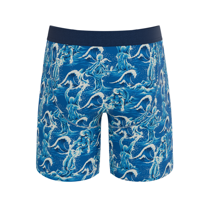 The Slippery When Wet | Naughty Wave Ball Hammock® Boxer - Long Leg