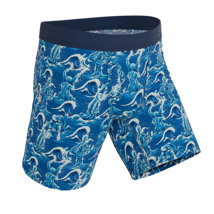 The Slippery When Wet | Naughty Wave Ball Hammock® Boxer - Long Leg