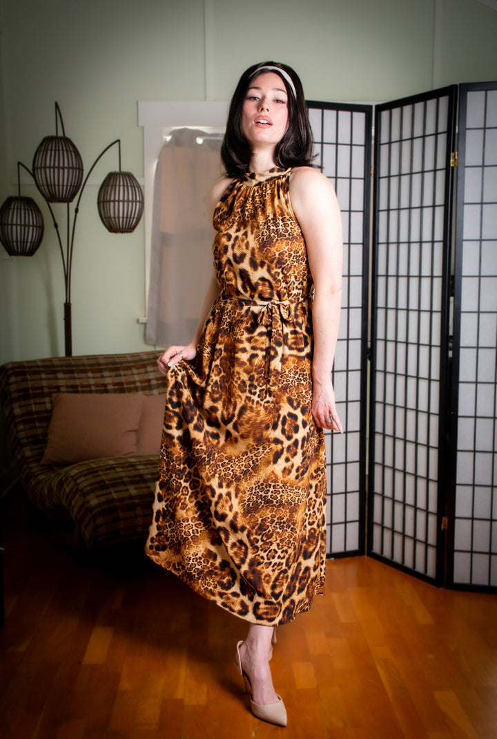 Jane Maxi Dress - Multi-Leopard