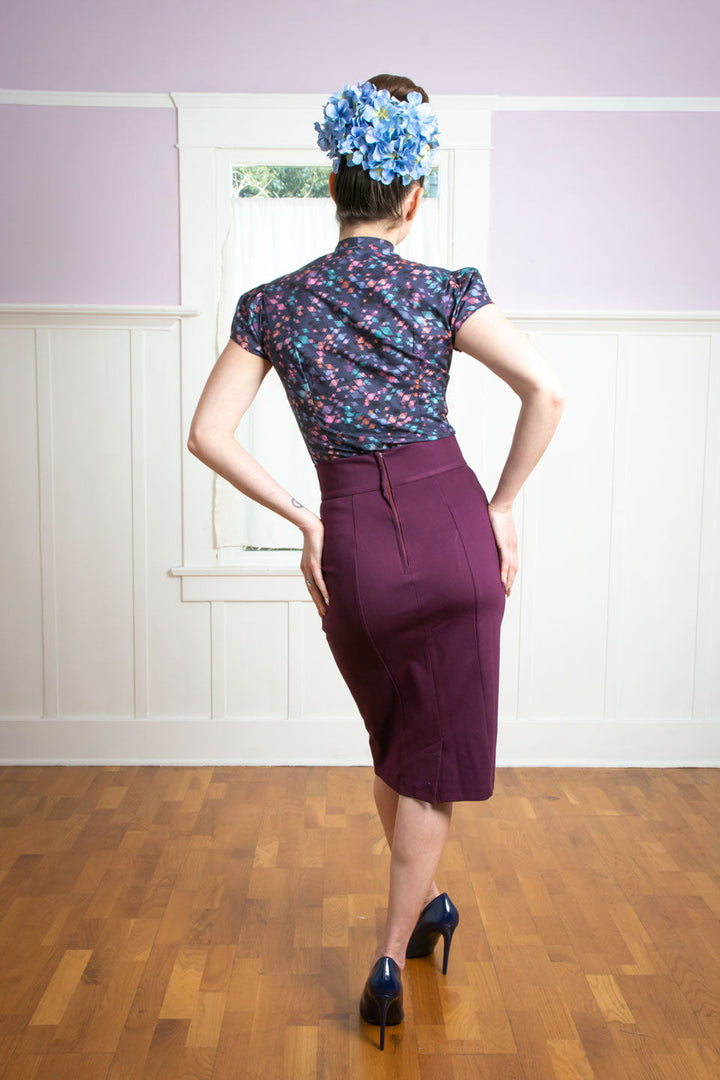 Princess Pencil Skirt - Burgundy *sale