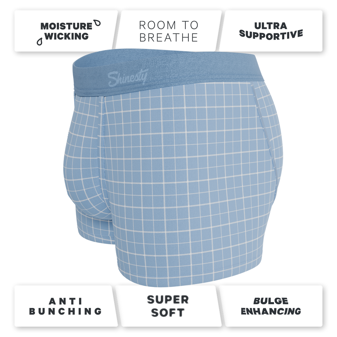 The Spick & Span | Window Pane Plaid Ball Hammock® Pouch Trunks Underwear