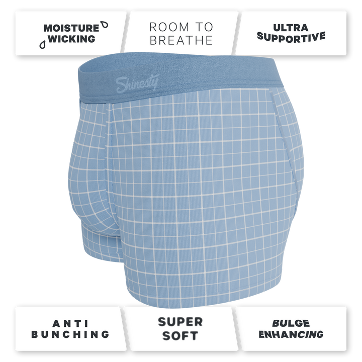 The Spick & Span | Window Pane Plaid Ball Hammock® Pouch Trunks Underwear