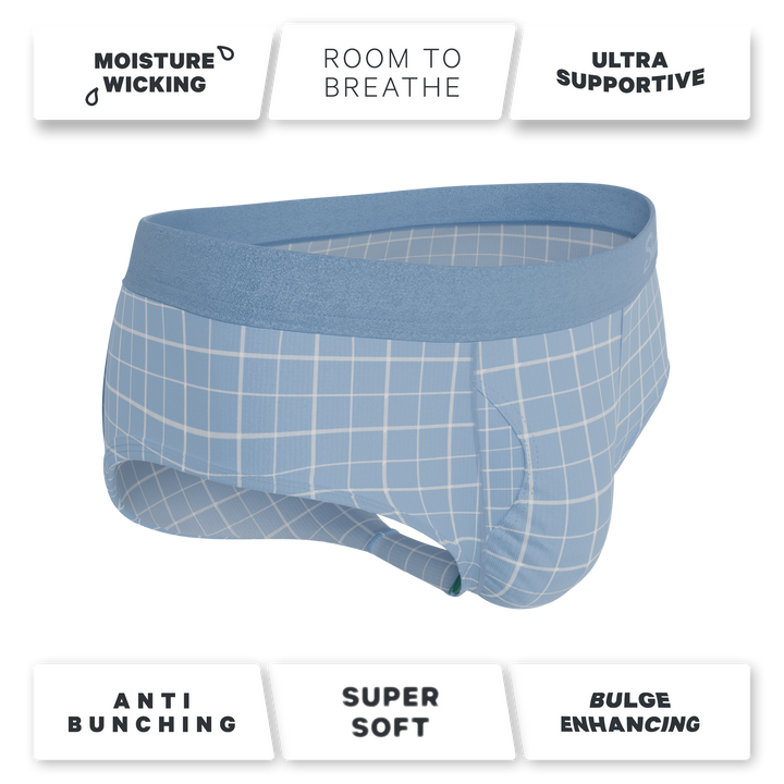 The Spick & Span | Window Pane Plaid Ball Hammock® Pouch Underwear Briefs