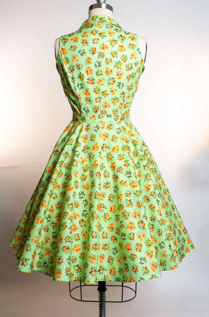 Staci Dress- Orange County, Lime